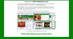 Desktop Screenshot of myfreewebcams.com